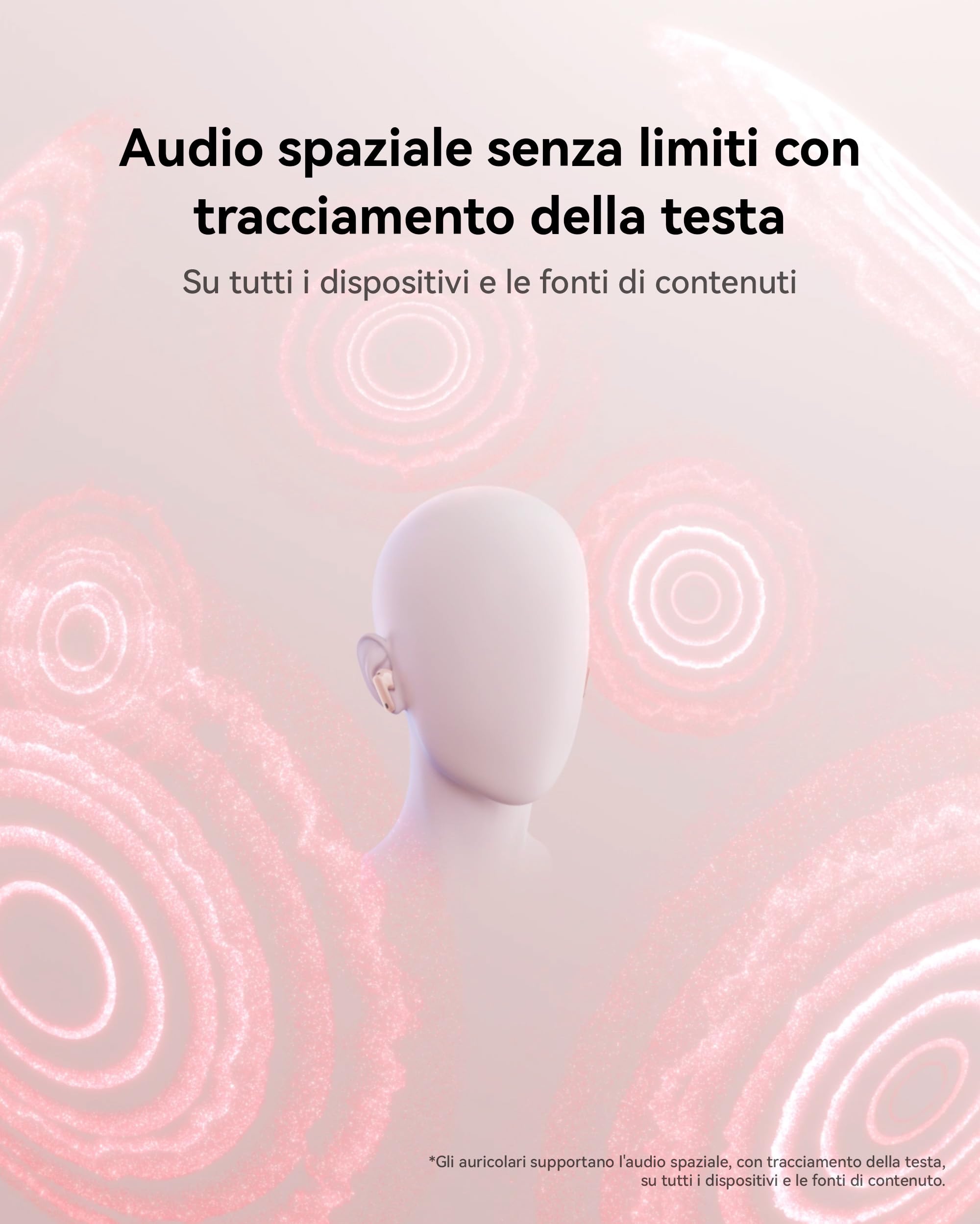 HUAWEI Freebuds 7i, Auricolari Bluetooth, Cancellazione Attiva del Rumore 4.0, Audio Spaziale Senza Limiti, iOS & Android, Chiamate Stabili e Cristalline, Loss Care, Garanzia di 30 mesi