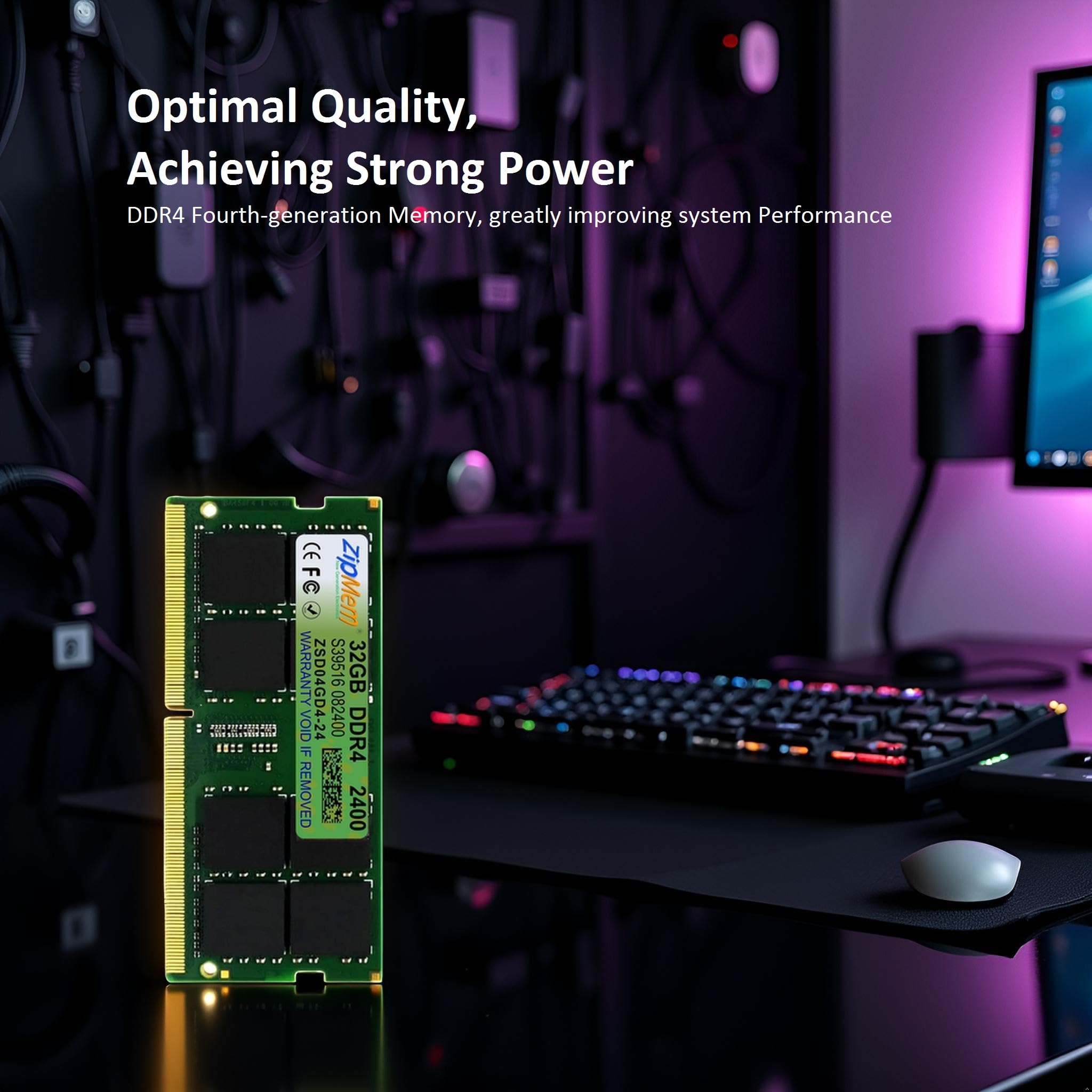 Amazon.in: Buy Zipmem® 32GB DDR4 2400MHz Laptop/Notebook RAM