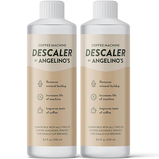Descaling Solution (4 Uses) - Universal Coffee Descaler for Keurig Coffee Machines, Effective Keurig Descaling Solution & Nespresso Descaling Solution - Works w/Breville, Delonghi, Keurig & Nespresso