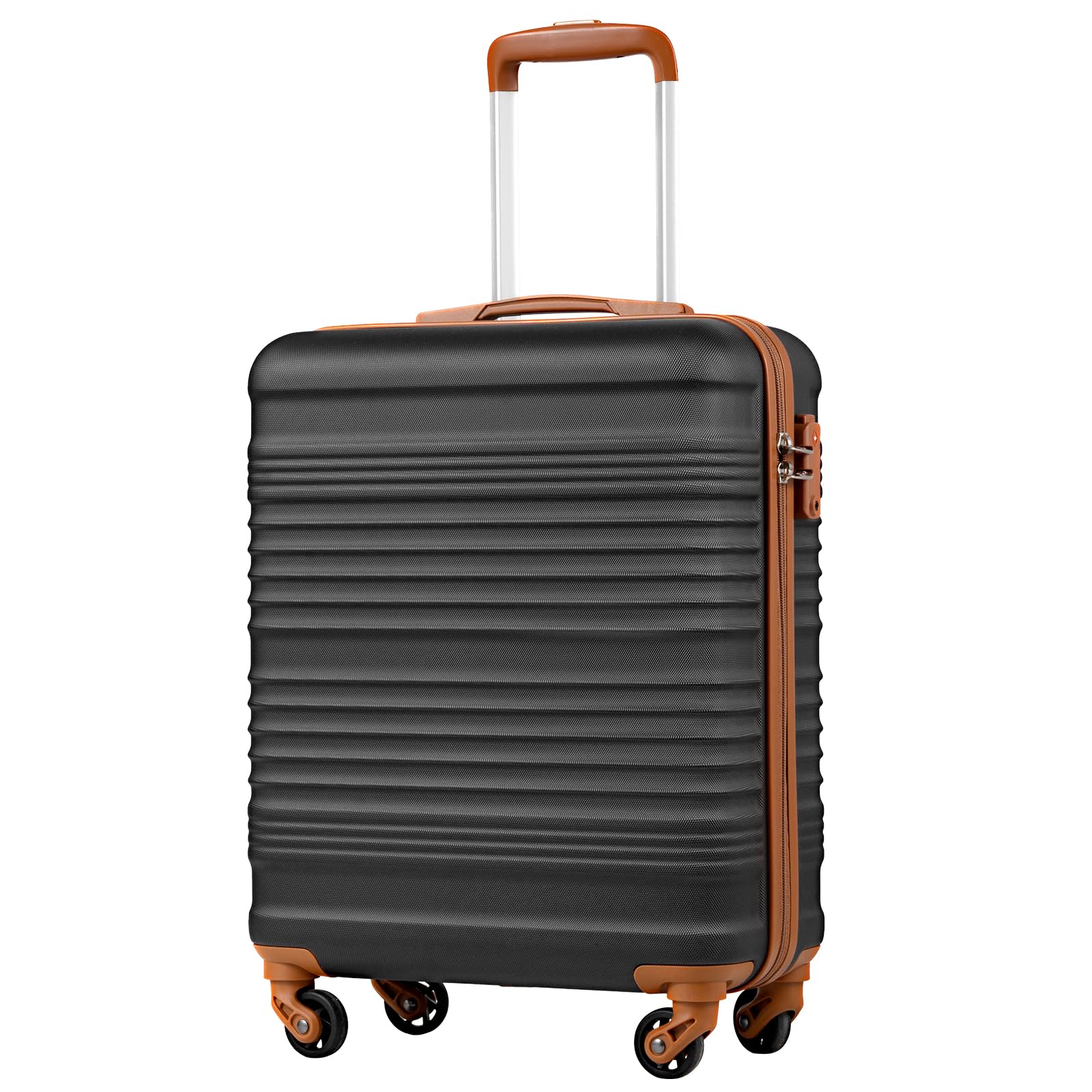 COOLIFE Valigia Cabina 55x40x20cm EasyJet Ryanair Bagaglio Mano Rigida | PC+ABS Lucchetto TSA 4 ruote, leggera e resistente – Ideale per priority boarding, viaggi d'affari, weekend & city break