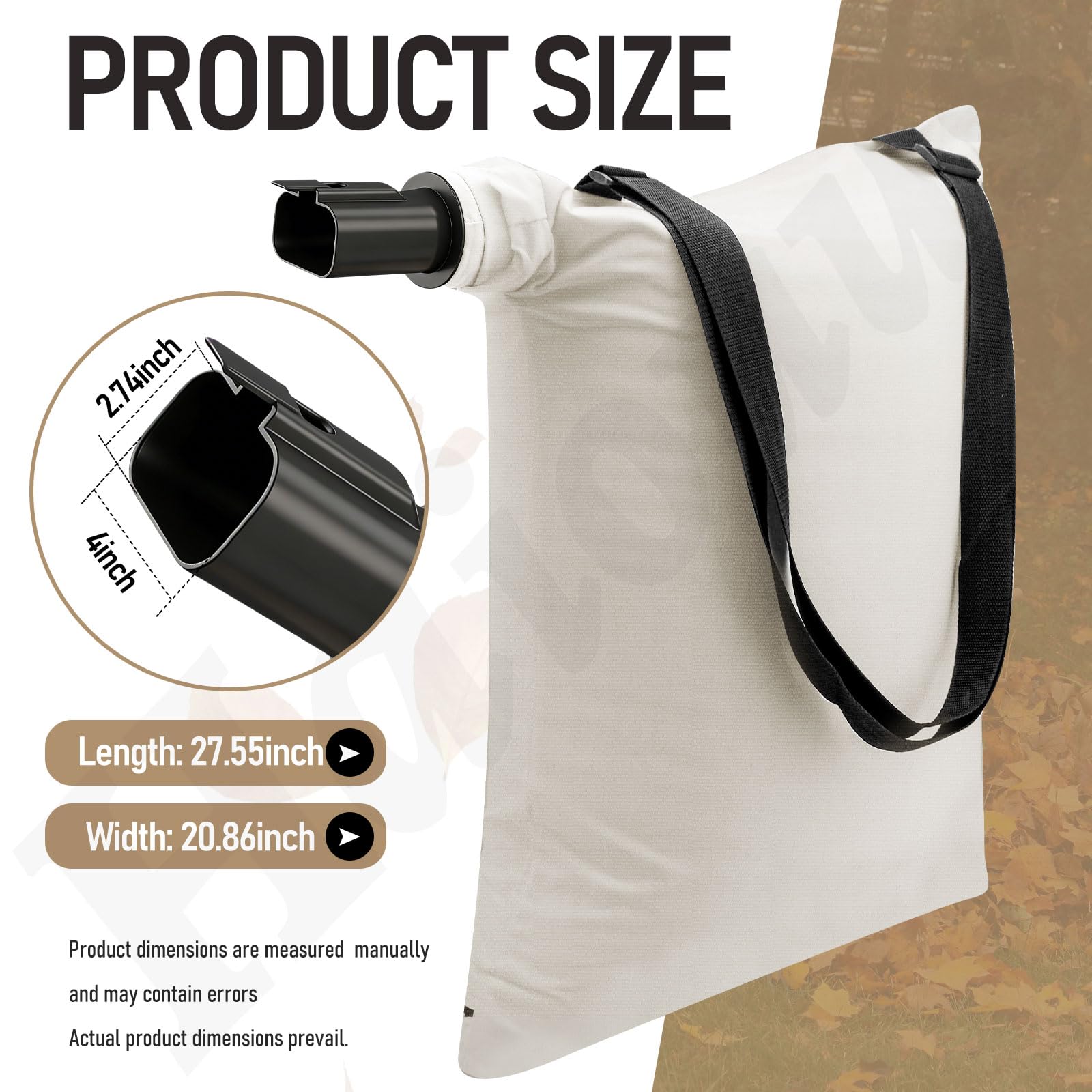 Xinghai 31101810 - Bolsa de aspiradora para aspiradora, compatible con los modelos Greenworks 24022, 24072, bolsa de tela blanca con cremallera, reemplaza 31103148