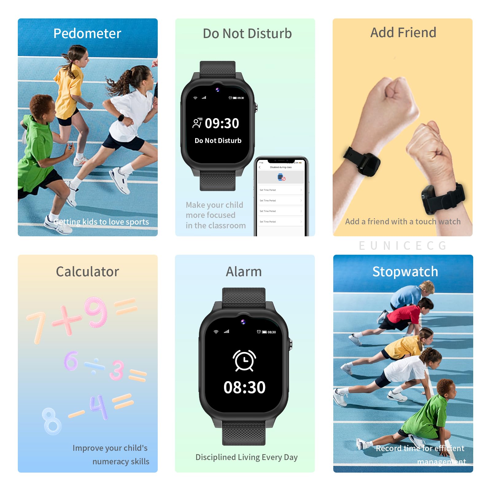 4G Smartwatch Dla Dzieci Chłopcy Dziewczynki Tracker GPS Telefon SOS Rozwołanie wideo Krokomierz Budzik HD Kamera Kalkulator Wodoodporne cyfrowe prezenty