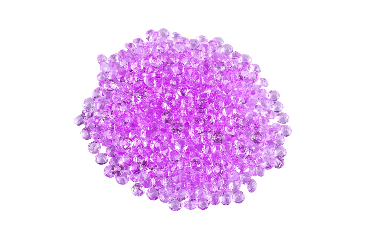 Femitu Purple Diamond Confetti Table Decorations 5000 Pcs 4.5mm for Wedding Bridal Shower Party