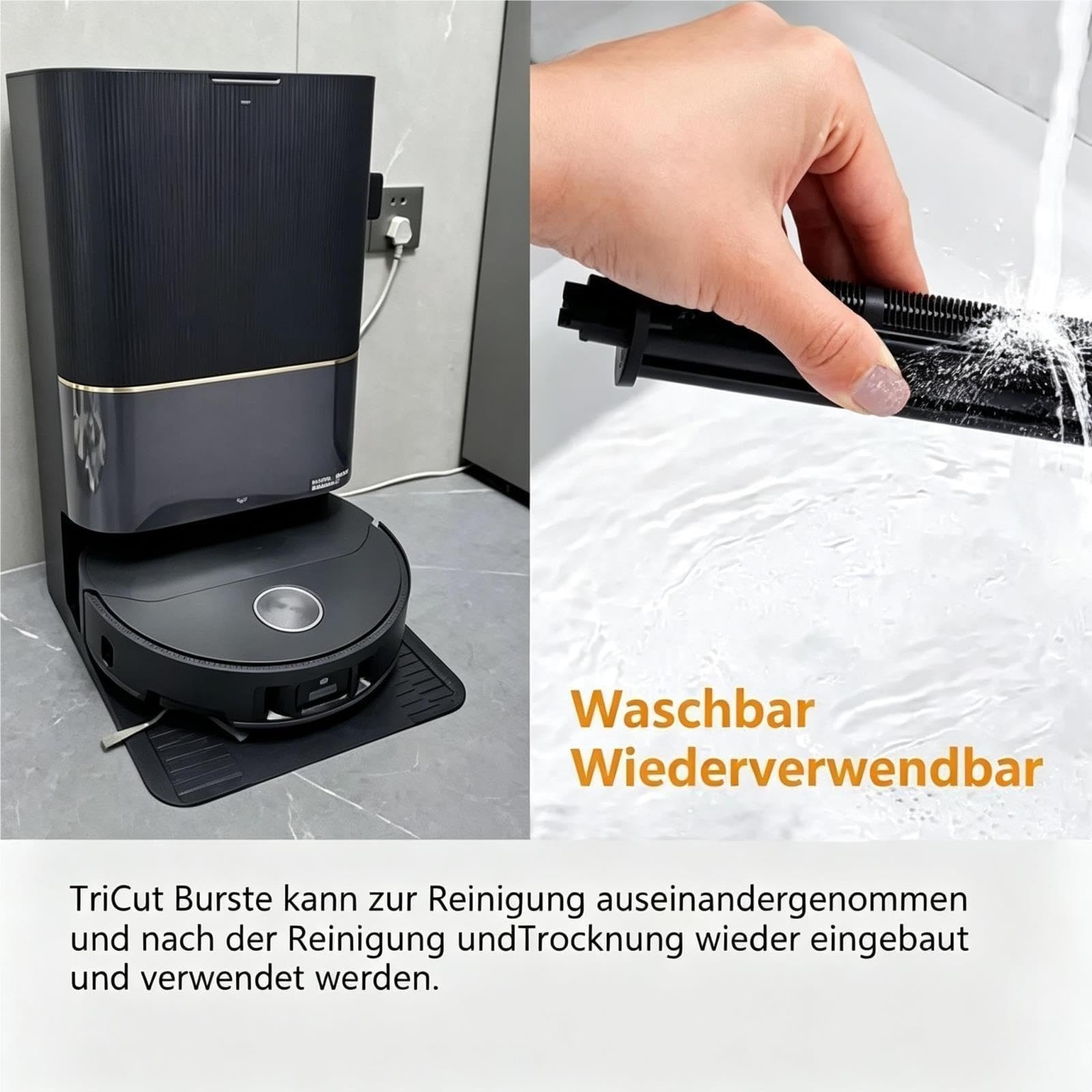 Rollenbürste, Kompatibel Mit MOVA E40 Ultra/ P10 P50 P70 Pro Ultra