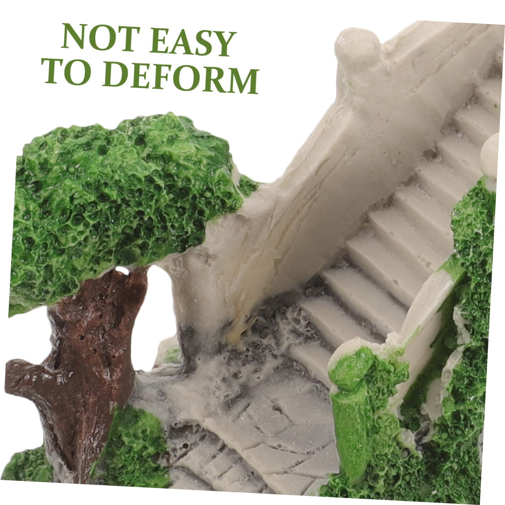 BESPORTBLE Aquarium Decorative Bridge Reptile Bridge Mini Arch Bridge Shelter Turtle Cave Reptile House Fairy Gardens Bridge Fish Tank Decorations Mini Diy Bridge Model Resin Crawl - Image 3