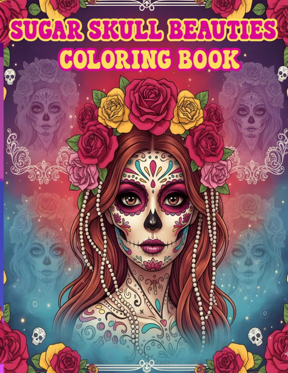 Sugar Skull Beauties Coloring Book: Feminine Calavera Portraits, Floral Details & Relaxing Day of the Dead Designs