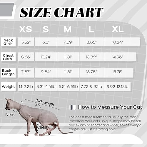 Miniatura 6 de Bonaweite Sphynx - Suéter de gato sin pelo, cuello alto, ropa para gatos, ropa de gatito, de punto suave, ropa para gatos, ropa para mascotas,