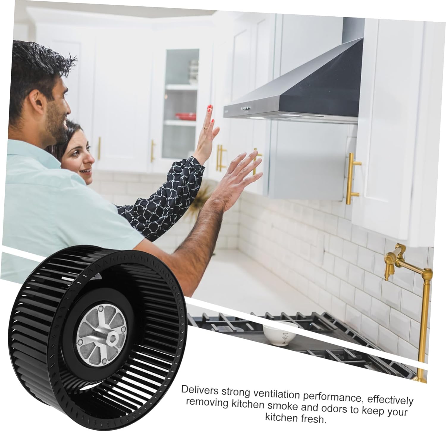 2pcs Replacement Range Hood Fan Wheel Vent Hood Filter Wheel Easy Install Quality