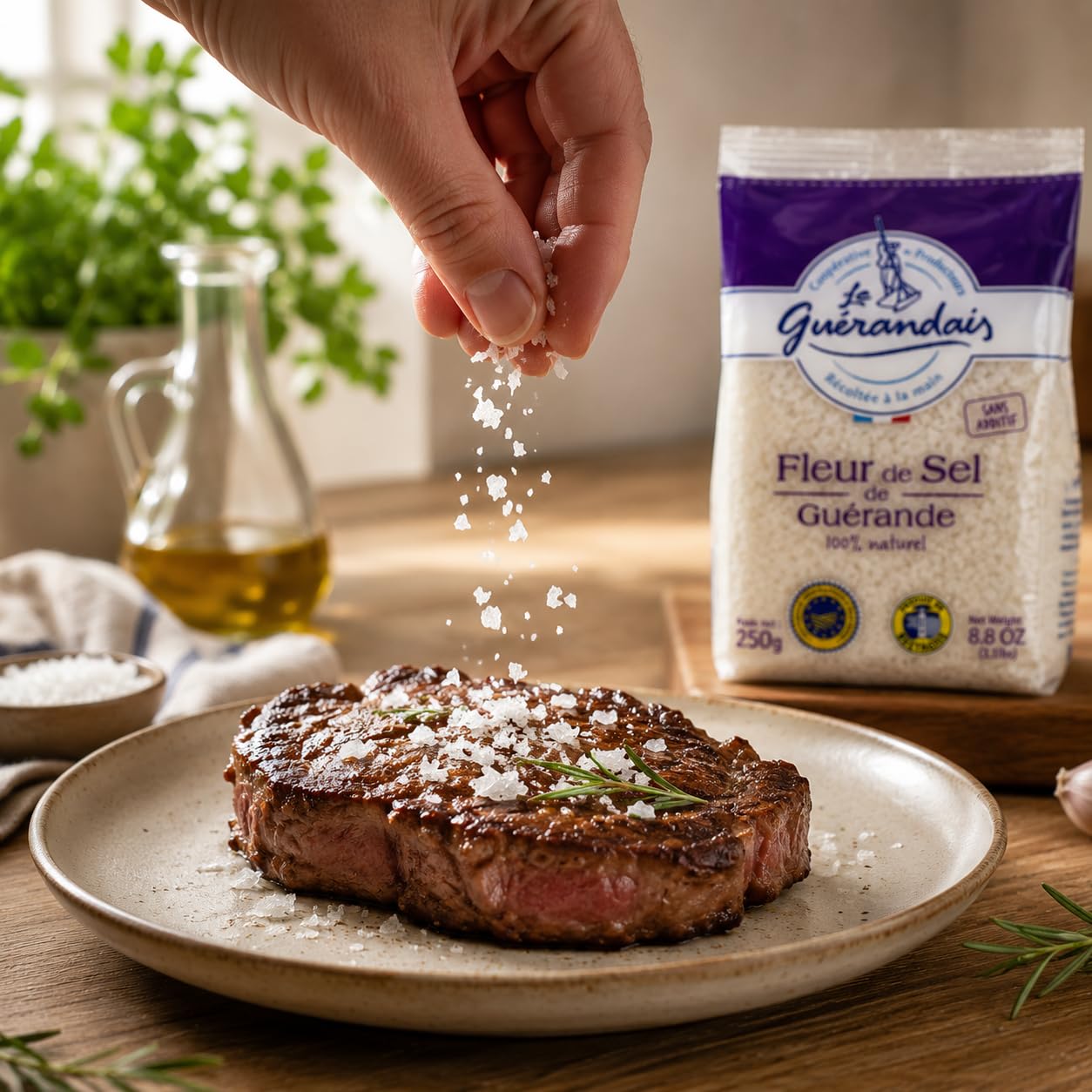 Amazon.com : Fleur De Sel De Guerande 250 G (1 PACK) : Grocery