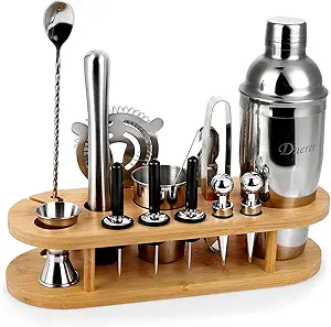 Duerer Bartender Kit with Stand, 23-Piece Cocktail Kit
