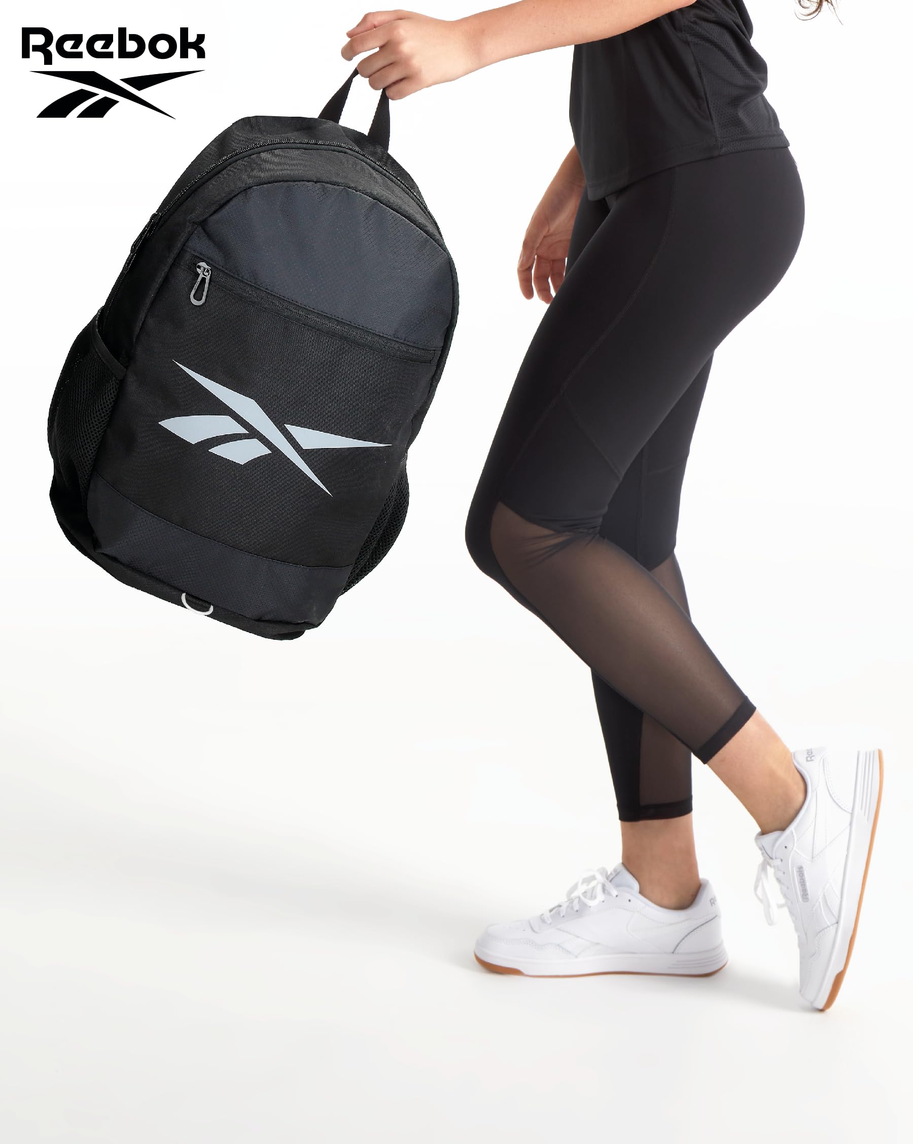 Reebok Wayland Mochila, Negro, 33x48x17 cms | Estuche Escolar