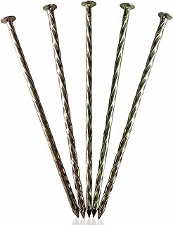 Metal Turf Stakes 70 Pcs 6-Inch Landscape Stakes, Spiral Galvanized Landscape Spikes, Garden Nail...