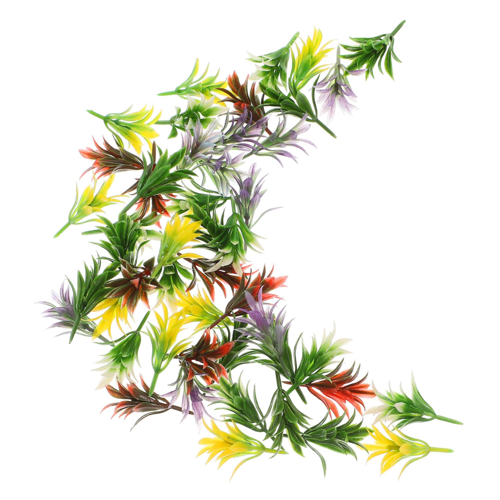 Angoily Realistic Mini Plant Clusters 50pcs Artificial Shrubs Diorama Grass Miniature Trees for Crafts Enhance Your Model Train Landscape