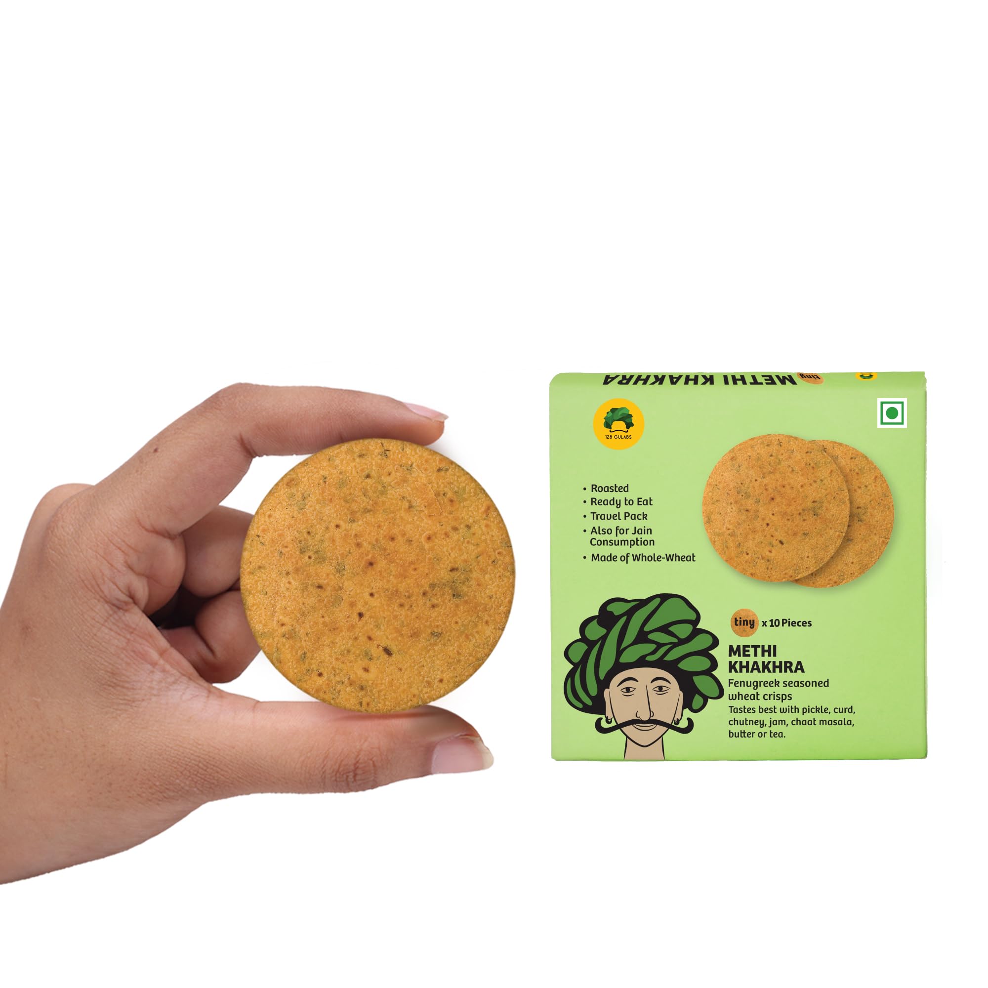 Gulabs Tiny Methi Khakhra Snack Packets , 10 Pieces (Pack of 10) (B06X1GCT64) Amazon Price History, Amazon Price Tracker