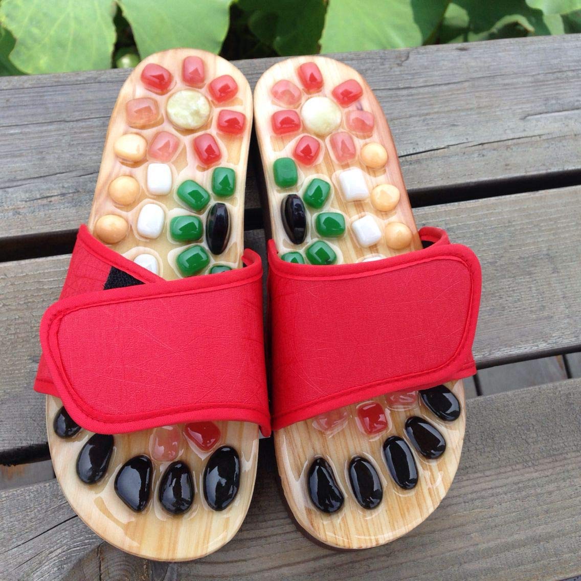 See full amazon price history chart for CHOUDHARY ACUPRESSURE Massage Slippers Natural Stone Manual Acupuncture Points Foot Massager Arch for Pain Massage Adult Shoes Pebbles Agate Printed Stone Acupressure Wooden Shoe Men Women (5) CHOUDHARY ACUPRESSURE Massage Slippers Natural Stone Manual Acupuncture Points Foot Massager Arch for Pain Massage Adult Shoes Pebbles Agate Printed Stone Acupressure Wooden Shoe Men Women (5) (B0BYK9W1RK) Amazon Price History, Amazon Price Tracker