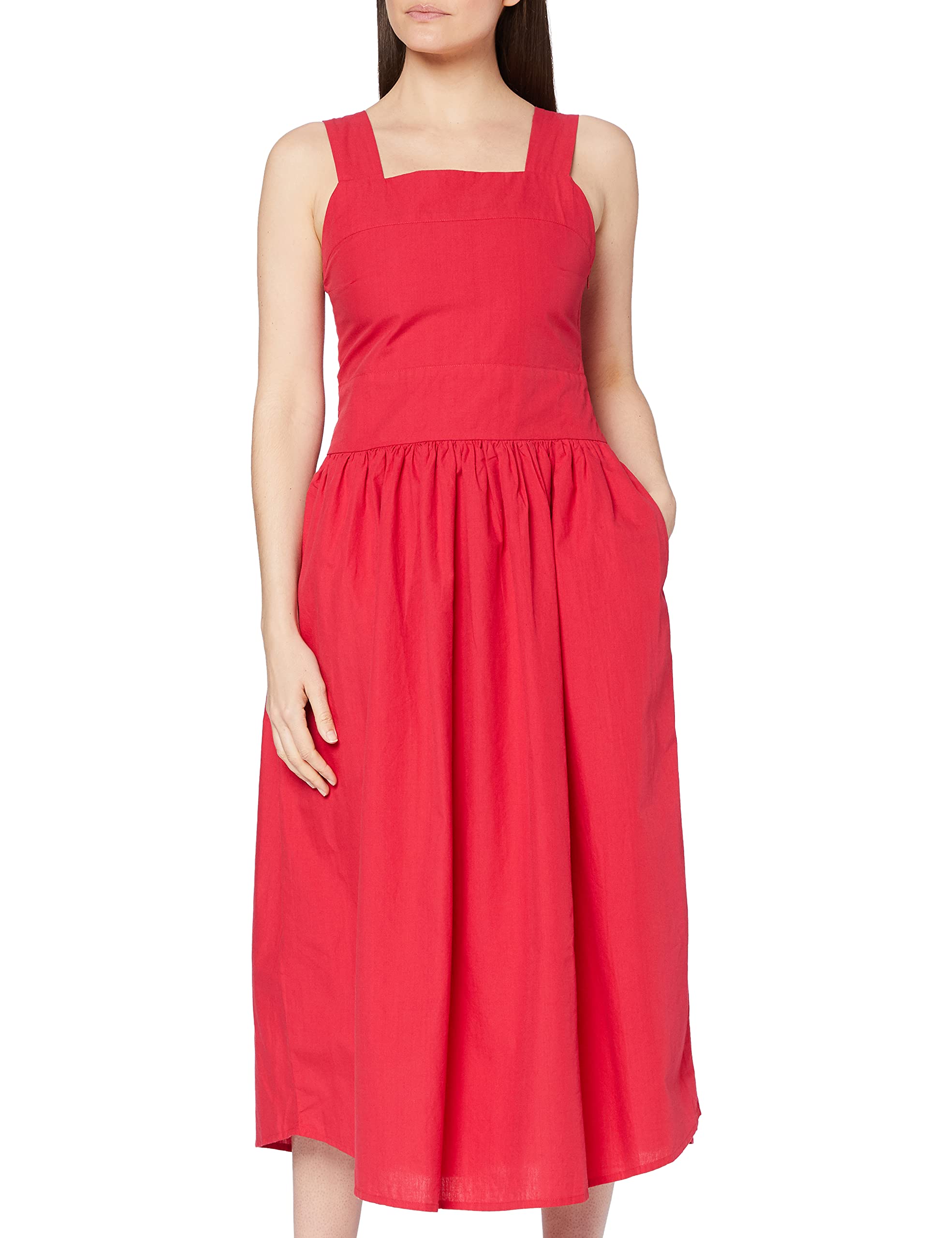 Kings of Indigo Women's Xena Dress Not Applicable, Red (Lipstick Red 7900), 10 (Manufacturer Size: Small)