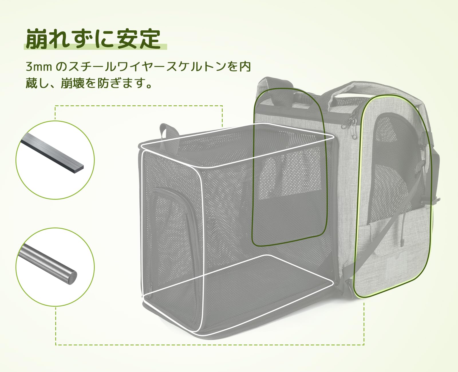Amazon.co.jp: Pecute 犬 リュック 猫 キャリー リュック 拡張可能