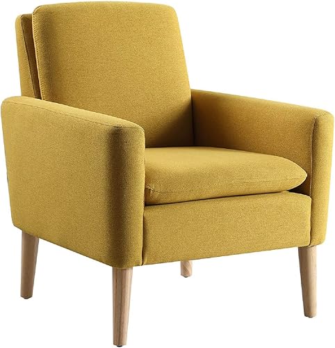 Miniatura 46 de Silla moderna Lohoms con tela decorativa cómodo sofá individual tapizado Silla con descansa brazos para sala., Madera, Negro Gris