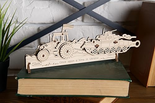 Miniatura 5 de UGEARS Brave UA Tractor