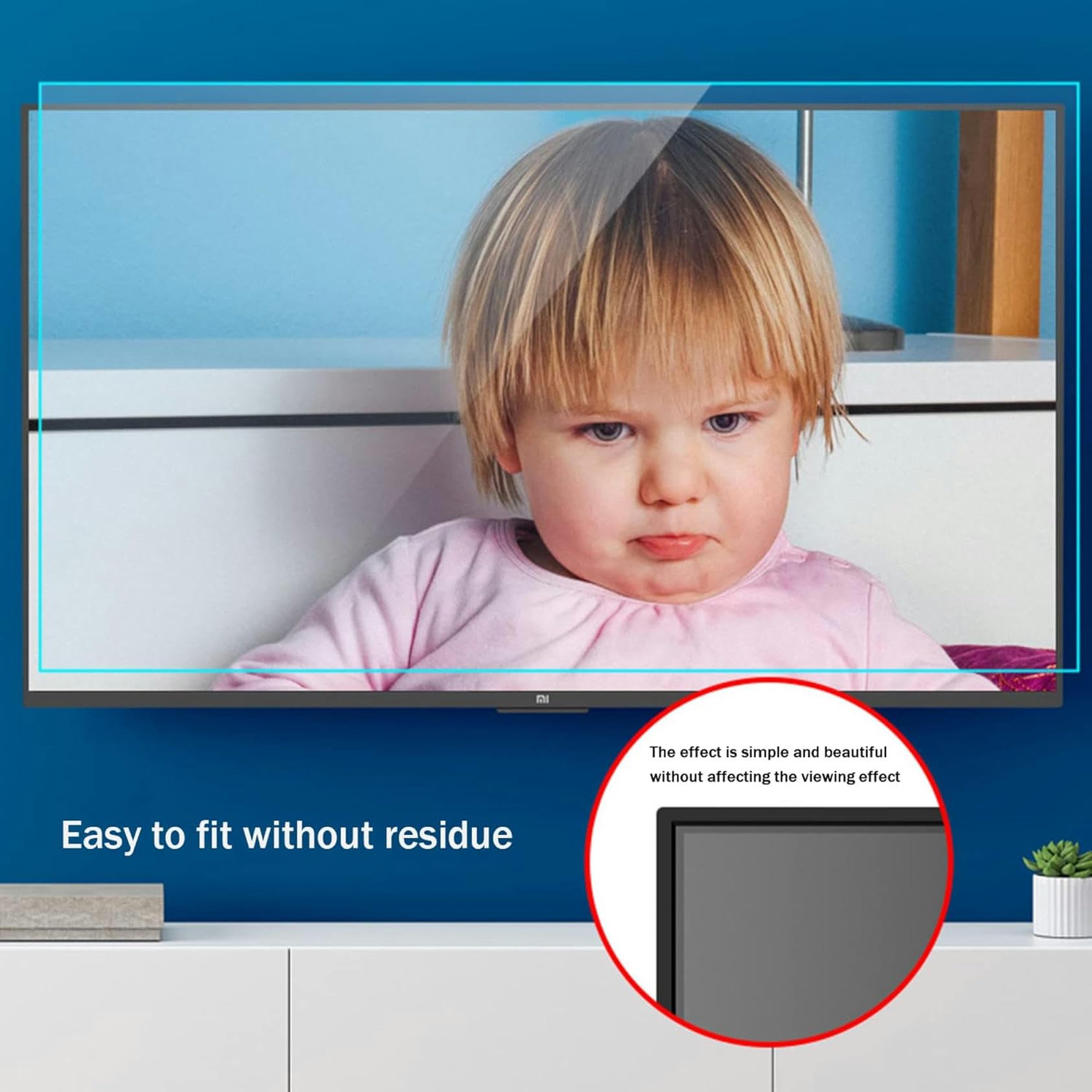 Protector De Pantalla para TV De 60 Pulgadas, Filtro De Pantalla Antiluz Azul/Antirreflejo Que Alivia La Fatiga Ocular para LCD, Led, OLED QLED 4K HDTV.