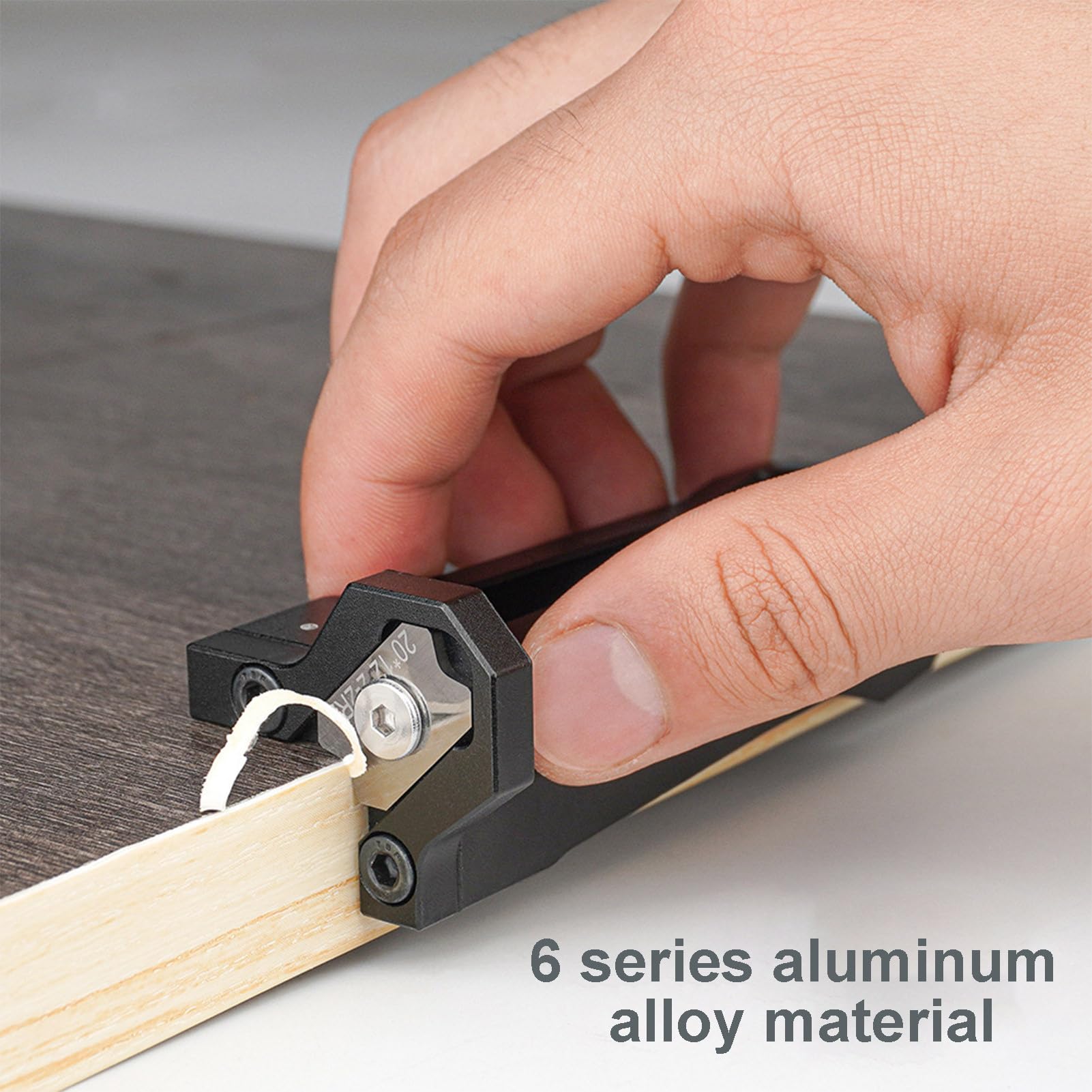 Piallatrice manuale per legno, tagliaerba per una finitura dritta | Perfetto per falegnameria, taglio, piallatura del legno