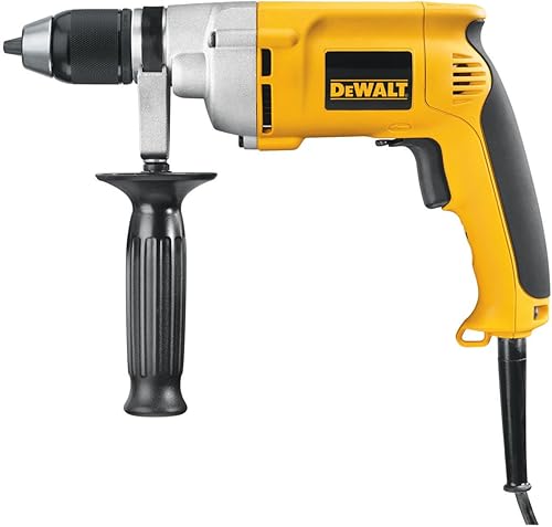 DEWALT Taladro con cable con portabrocas sin llave, 7.8 amperios, 1/2 pulgada (DW246)