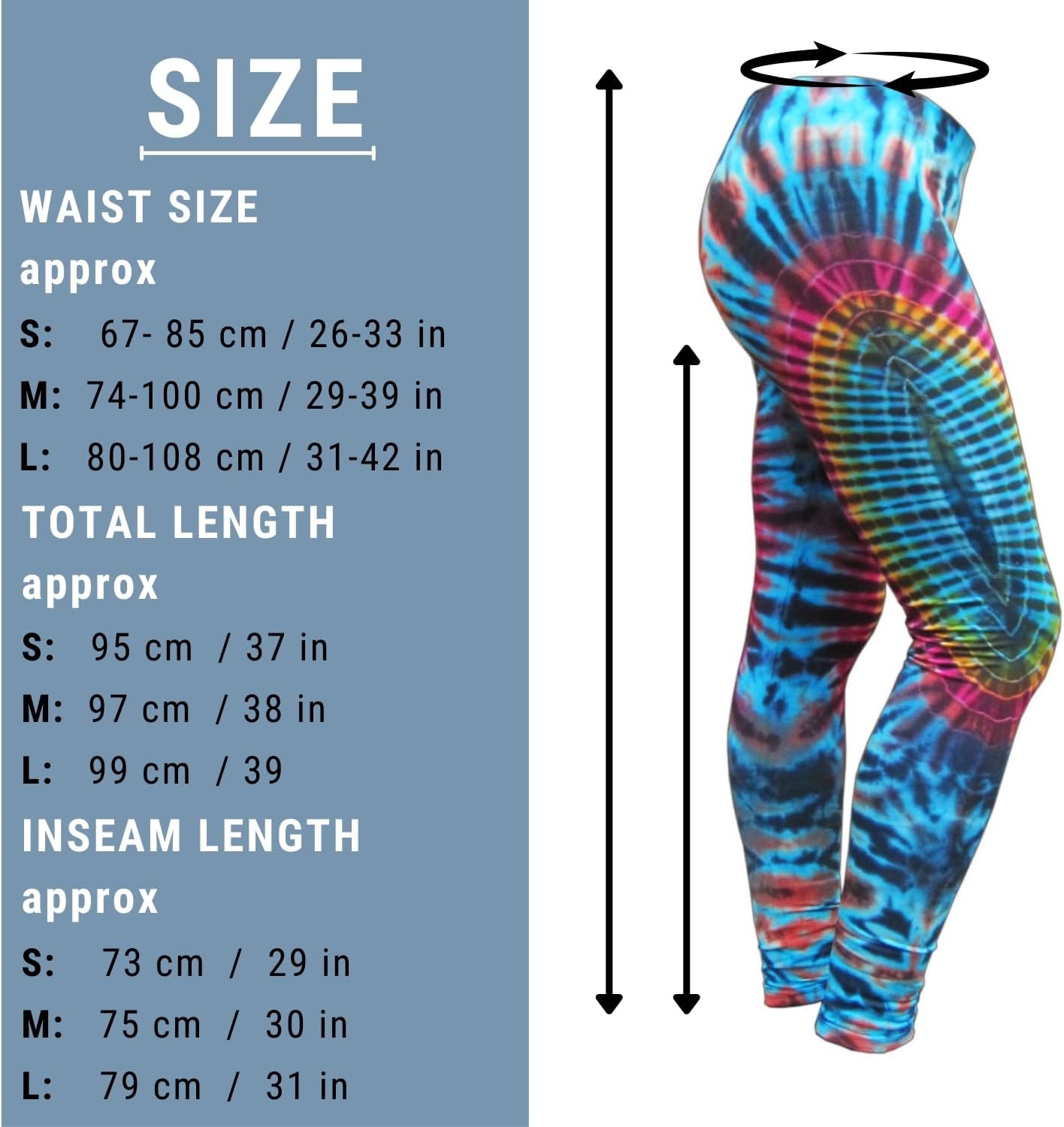 PANASIAM Batik Leggings Lace-Up 3/4 For Women - View #13