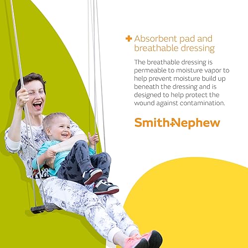 Miniatura 3 de Smith+Nephew PRIMAPORE Apósito adhesivo periférico IV, apósito adhesivo no tejido, almohadillas absorbentes para vendaje para heridas, productos