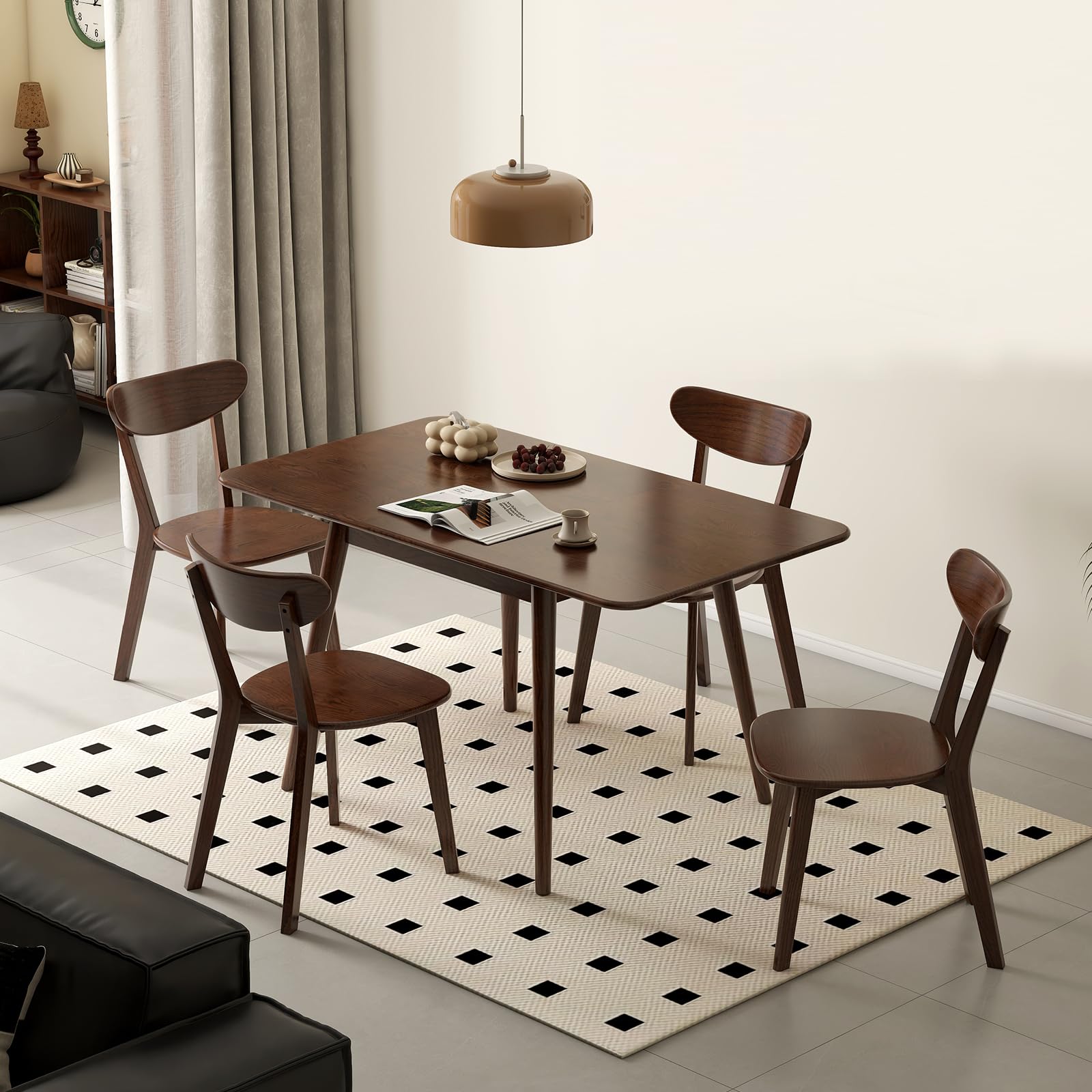 Amazon.com - Wayshome 39''-55'' 100% Oak Extendable Dining Table
