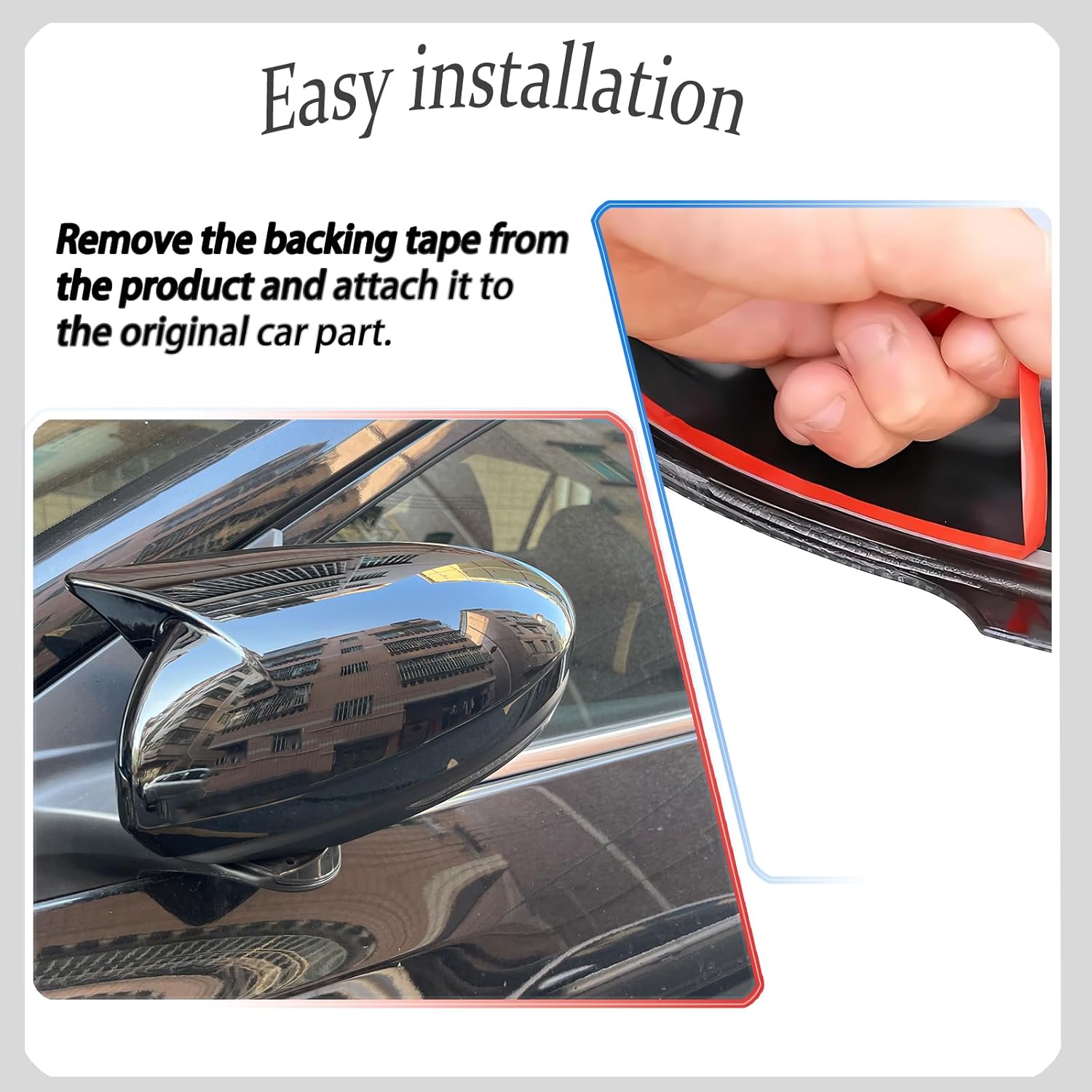 Side Mirror Cover,for Nissan Sentra 2020-2025/Nissan Altima 2019-2025, Bright Black Side Rear Mirror Covers Body Kit Accessories for Cars.