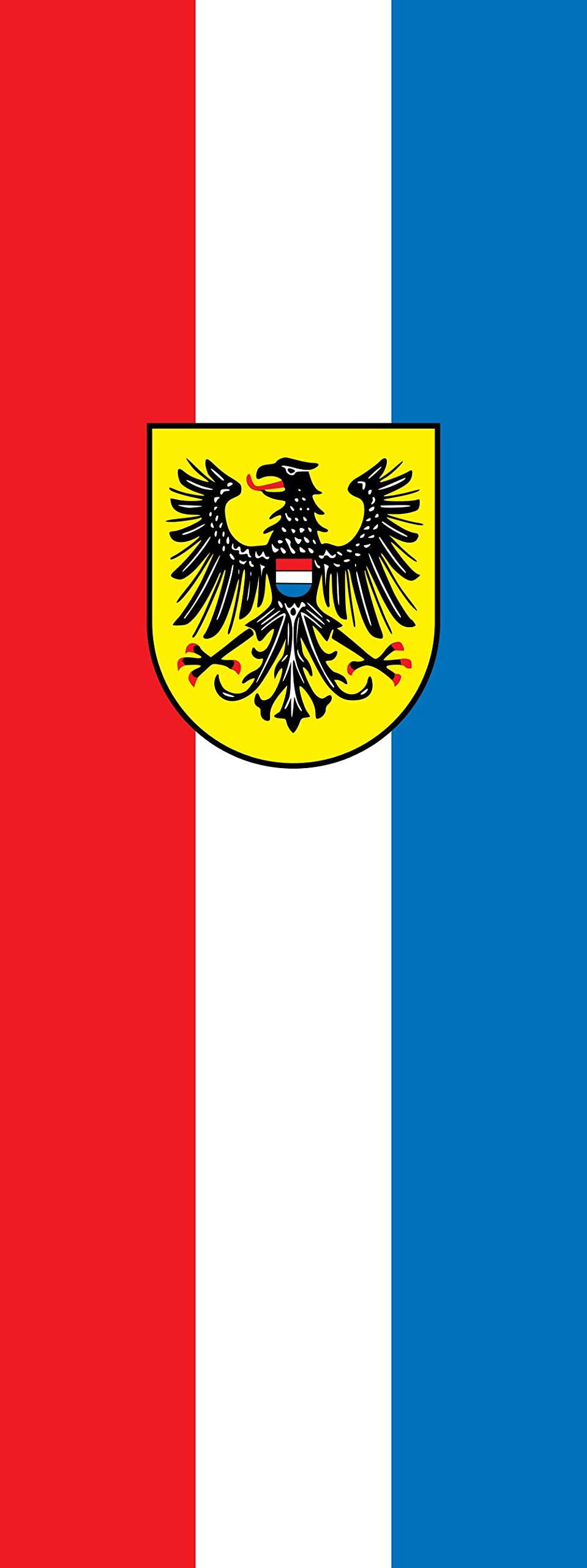 Drapeau Heilbronn vertical 400x150cm pour mât à potence de 6m²