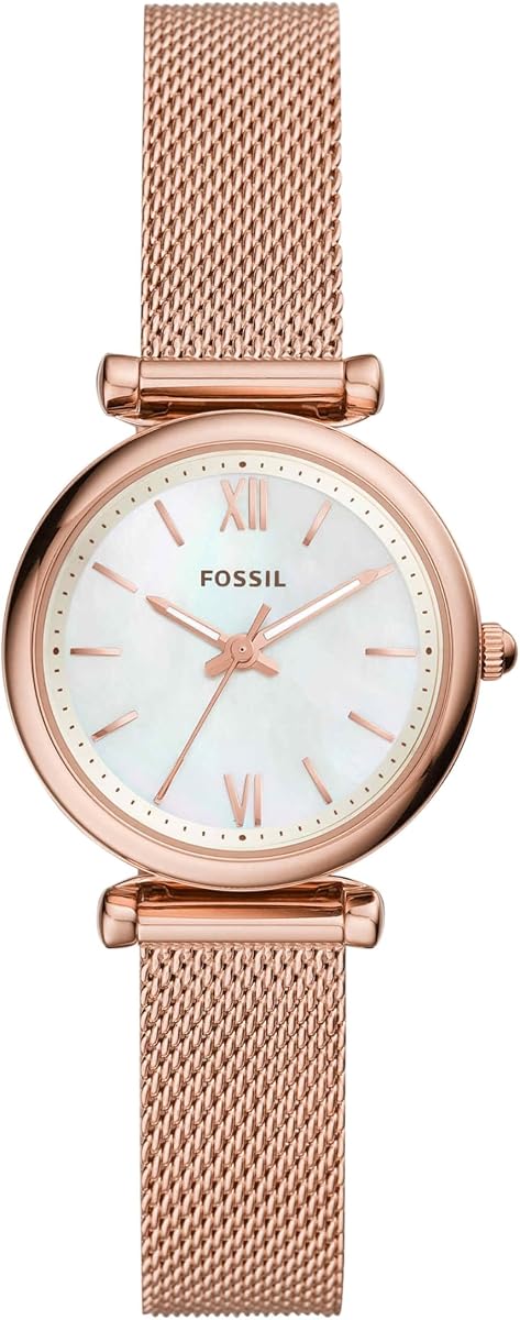 Conjunto de reloj y pulsera para mujer, reloj Carlie de tres manos de acero inoxidable para mujer y conjunto de pulsera