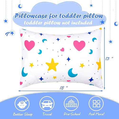 Miniatura 125 de Fundas de almohada para niños pequeños, paquete de 2 fundas de almohada para almohadas de 13 x 18 pulgadas o 12 x 16 pulgadas para ropa de cama