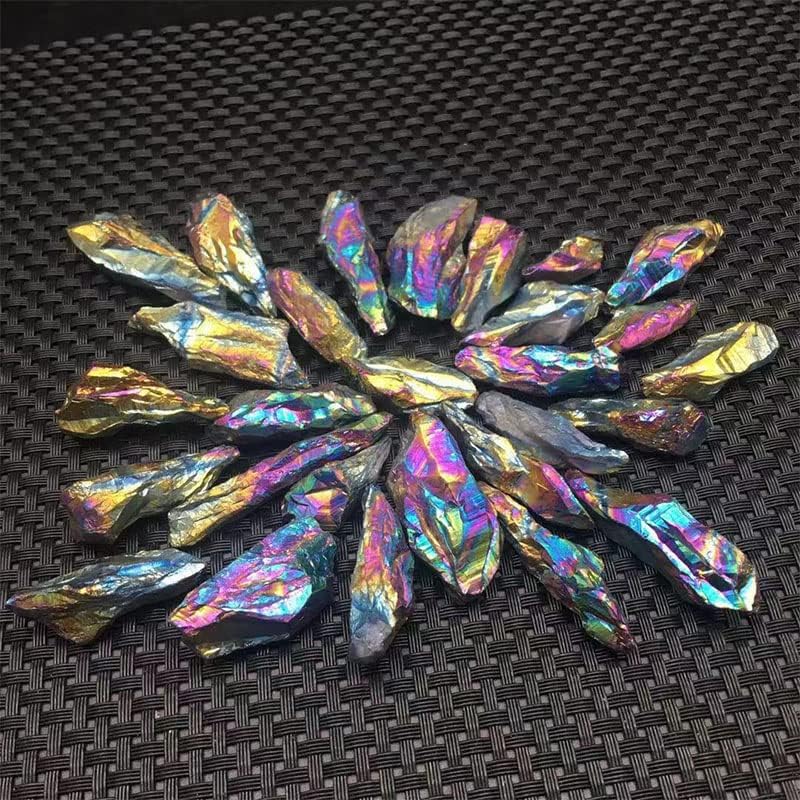 Miniatura 9 de Acxico 1 unids 3.53 oz titanio arco iris aura lemuriano cuarzo cristal punto curativo