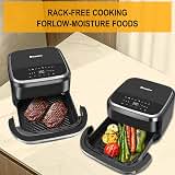 Pizza Oven & Air Fryer, 4.5QT 11-in-1 Flat Airfryer with Superior Top and Bottom Airflow Tech, Digital Display, Large Viewing Window, Grill Plate, Up to 32 Chicken Wings / 11" Pizza Capacity — image 6