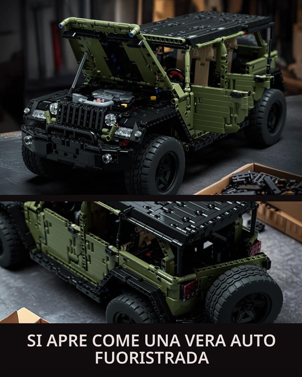 Nifeliz 4x4 Set di costruzioni di Auto Fuoristrada per adulti, Modellino di Auto da Collezione da Costruire, Offroad Regalo per Uomo, Donna, Lui o Lei (2899 pezzi, NF10324)
