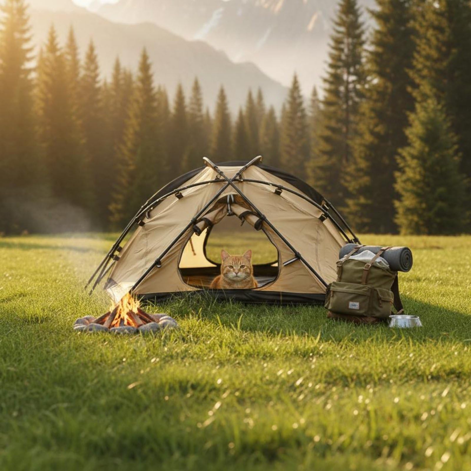 Faltbares Haustierzelt Wasserdicht Tragbares Hundezelt Tragbar und Leicht Outdoor Tiergehege für Camping, Reisen, Strand, Braun