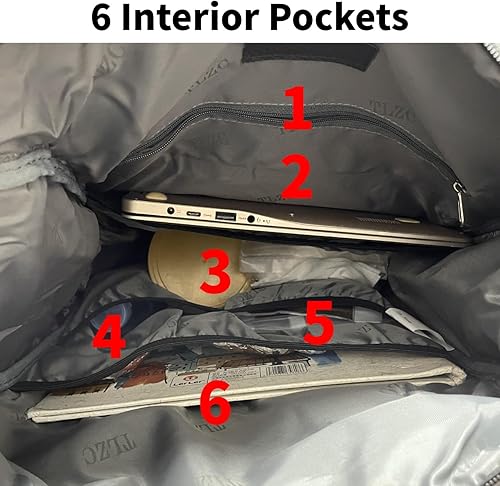 Miniatura 5 de Mochila de pañales de gran capacidad de 30L de 18 pulgadas para bebé, bolsa de pañales impermeable unisex multifunción, paquete de viaje, bolsas de