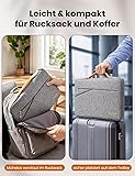 DOMISO Laptop Bag Laptop Bag Notebook Sleeve Case Bag Protective Case Compatible with 15 Inch MacBook Air M4 M3 M2, MacBook Pro, 14-15 Inch HP Dell ASUS Lenovo, Laptop Case Women with Handle, Grey - 6