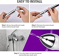 Vista 4 de Boquilla ducha 3 cabezas aluminio limpiador limpiador colónico ducha sistema limpiador