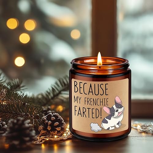 Miniatura 7 de LEADO Velas perfumadas  Regalos de Frenchie para mujeres y hombres  Divertidos regalos de bulldog francés para propietarios franceses, regalos de