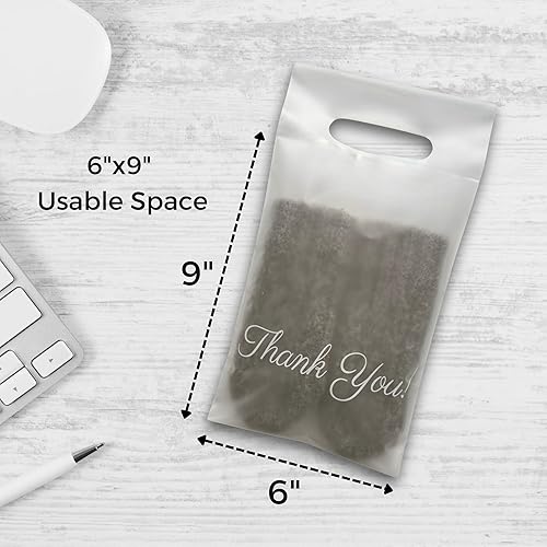Miniatura 26 de Bolsas esmeriladas para camisetas de 10 x 13, 100 bolsas de envío para ropa, bolsas de agradecimiento, bolsas de paquete, bolsas para pequeñas