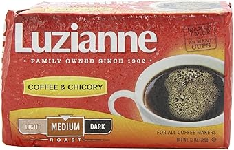 Luzianne Coffee & Chicory Medium Roast Ground Coffee, 13oz Bag (Pack of 4)