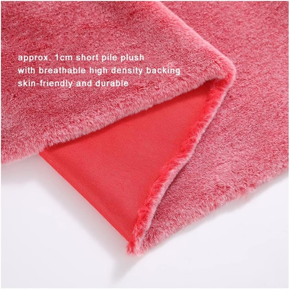 LNNW Tkaniny Tkanina ze sztucznego futra 1cm Krótki włos Miękka tkanina na kołnierz płaszcza Dekoracje Dywany DIY Rzemiosło 160x50cm dla sukienki, sztuki i rzemiosła, szycia