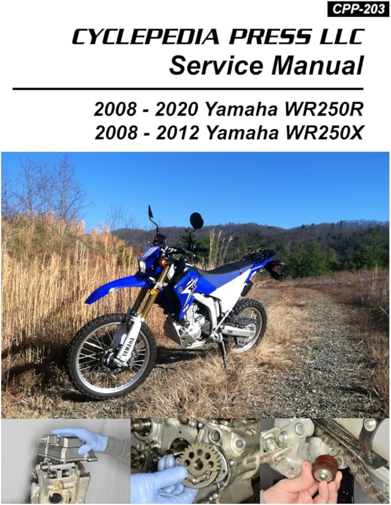 YAMAHA ヤマハWR250R/X サービスマニュアル 2008-2020 Yamaha WR250R WR250X Cyclepedia Printed Motorcycle