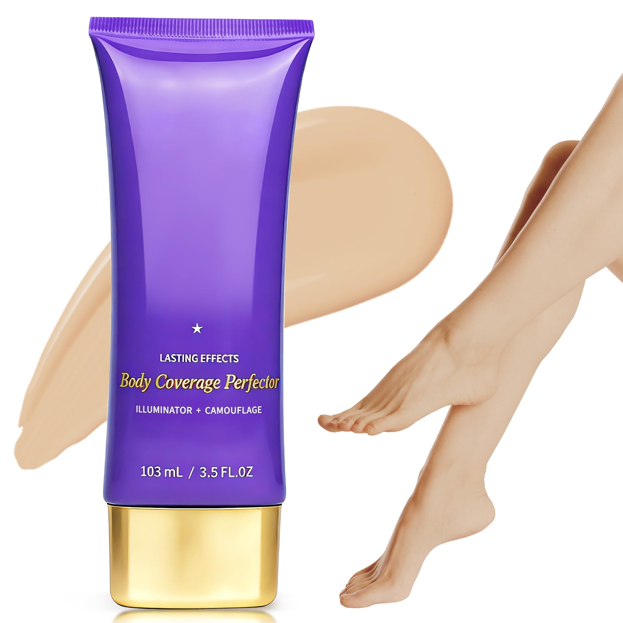 Tattoo Cover Up Makeup Waterproof, Body Coverage Perfector for Leg & Body Makeup, Bruise Scar Make up Tattoo Concealer Skin Full Coverage with Long Lasting 3.5oz, Natural Radiance Natural 3.5 Fl Oz (Pack of 1)