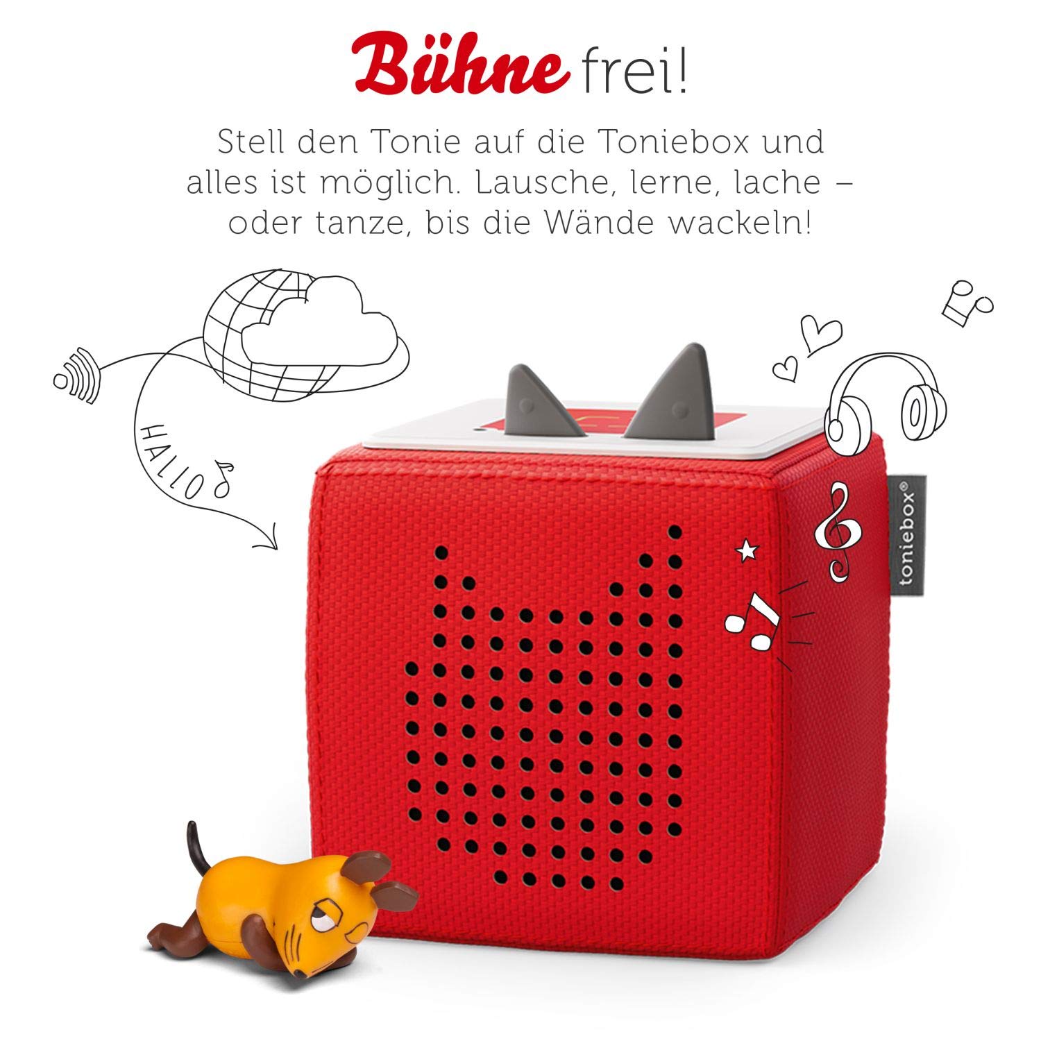 Tonies Toniebox Mysz Figurka Do Słuchania, Wielokolorowy
