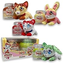 #sbabam FUNNY BOX Doki Doki Sweet Friends, Peluche Morbidi in Barattolo, 2 Pz, Animali Giocattolo per Bambini, Giochi per Bambini e Pupazzi da Edicola – Coppia Peluches per Regalo Bambino e Bambina
