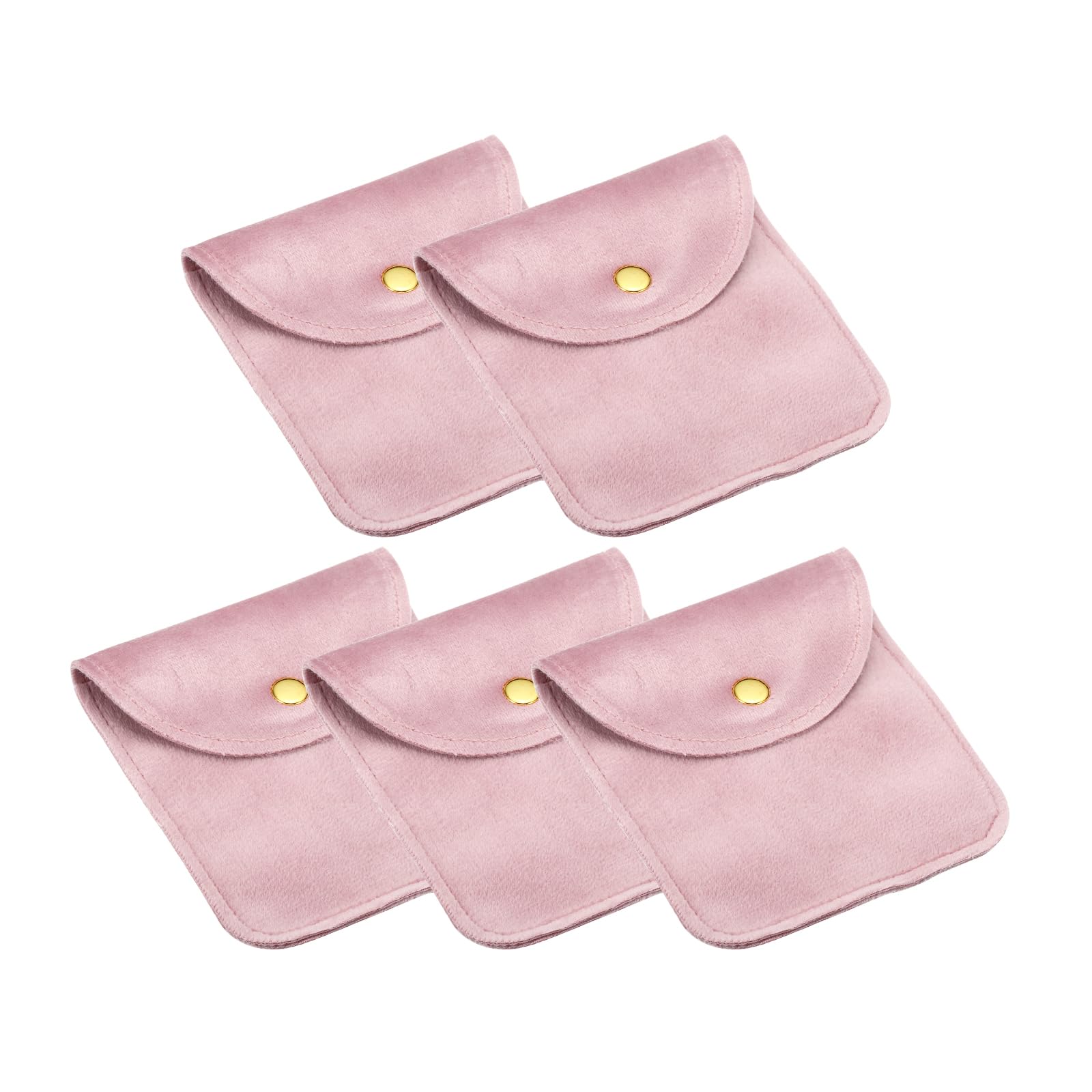 Bolsas de terciopelo rosa para envolver regalos de joyería como pulseras y relojes