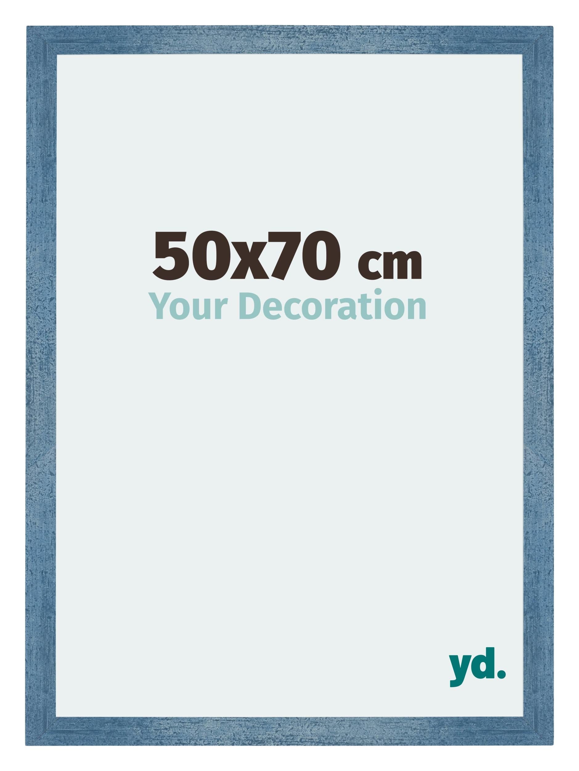 Your Decoration - Puzzle frame 50x70 - Clear Blue Swept - Puzzle frame 500-1000 Pieces - MDF Photoframe - Mura